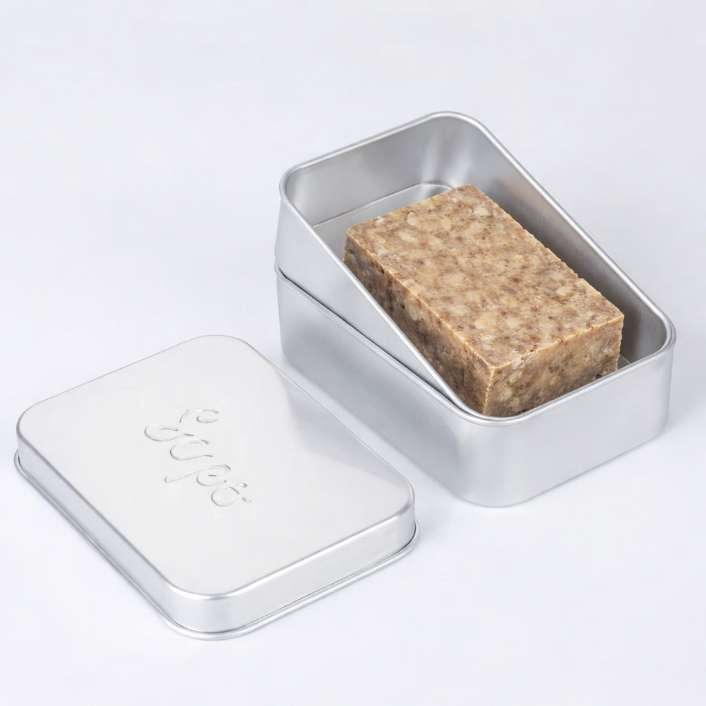 Metallinen matkarasia palasaippualle