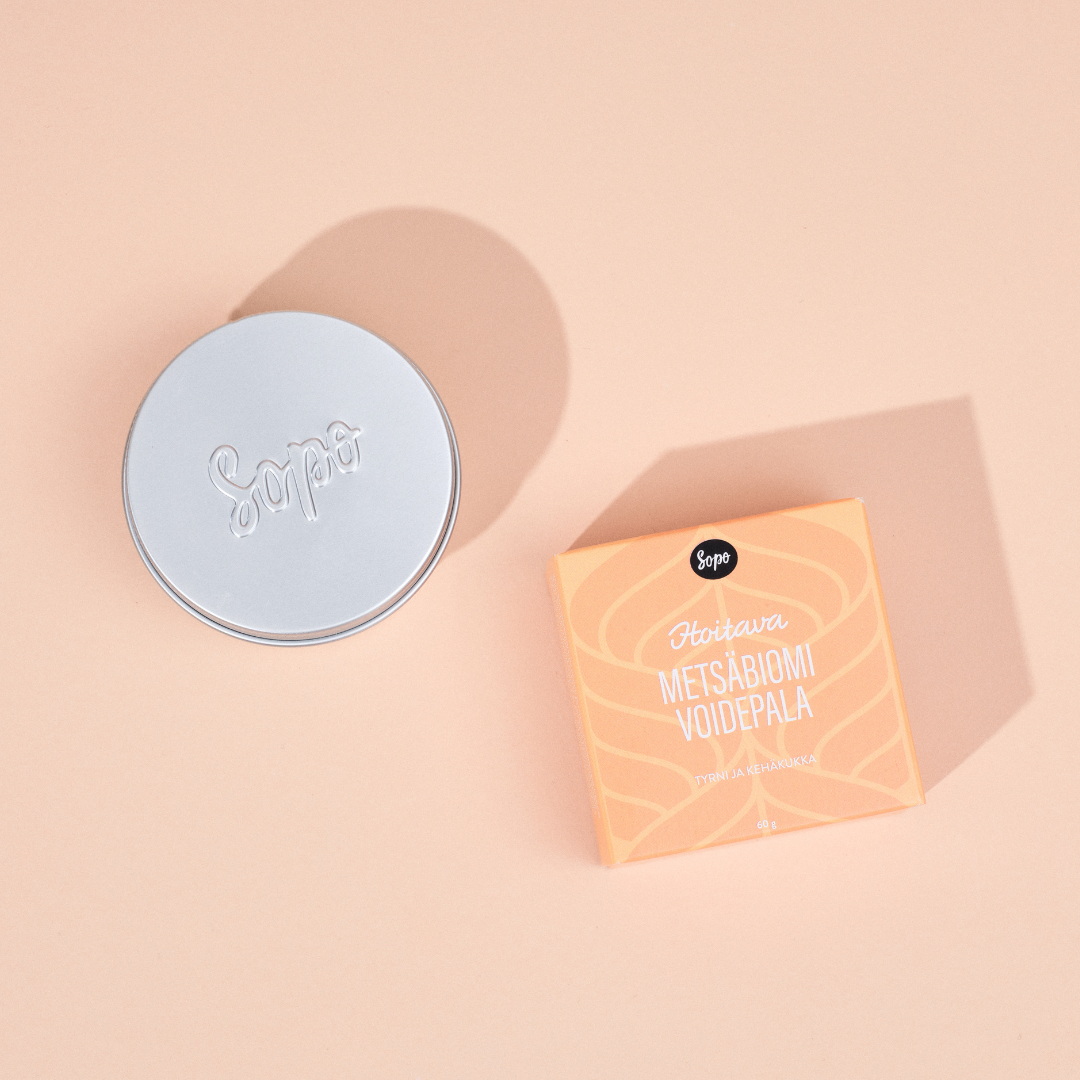 Forest Biome Solid Lotion Bar and Metal Tin