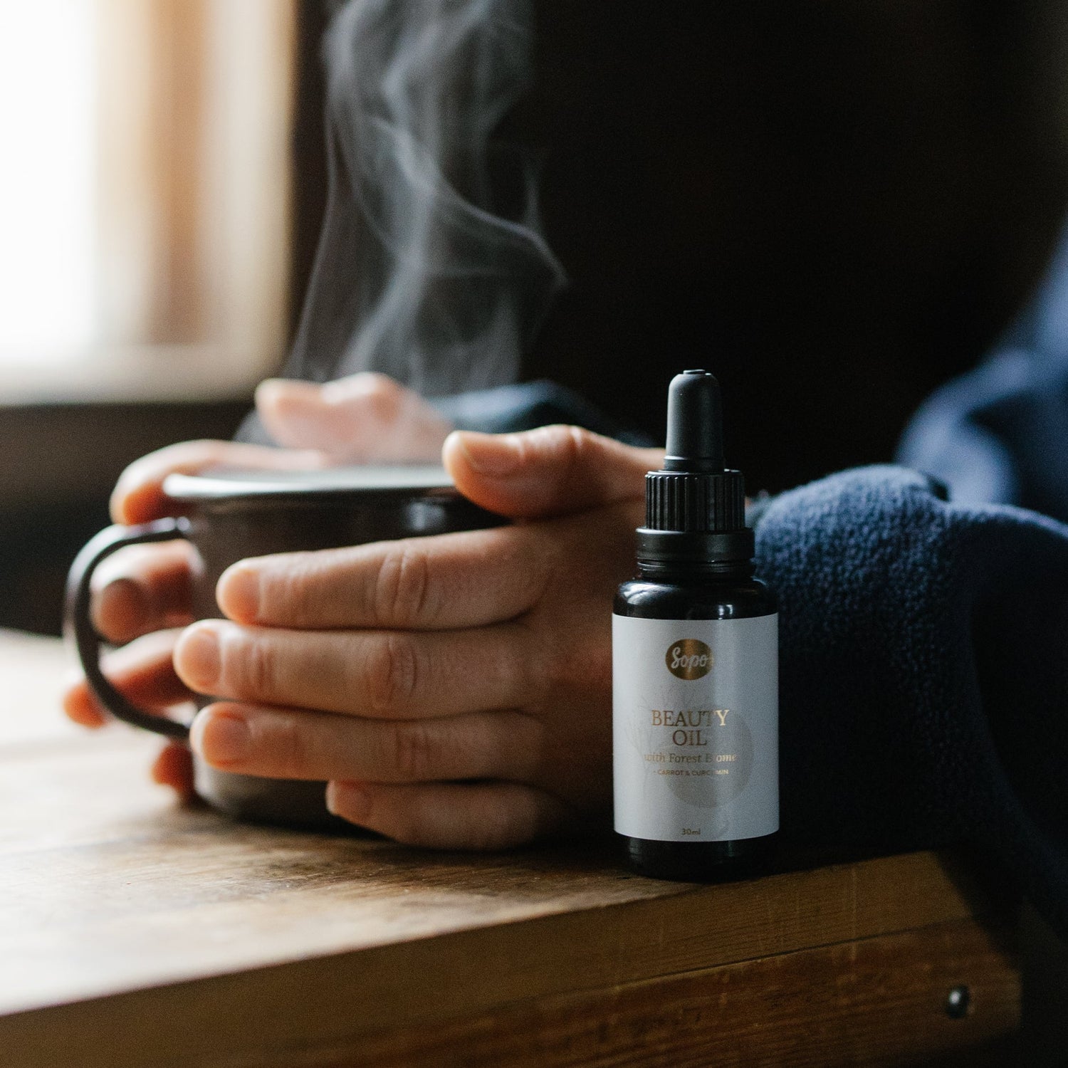 Sopon metsäbiomiuutetta sisältävä kauneusöljy