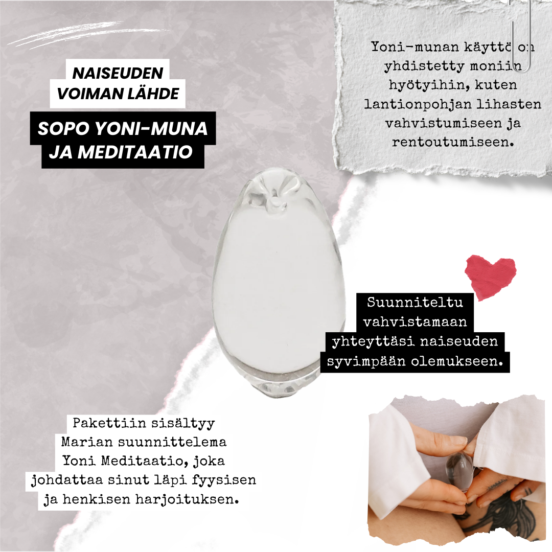 Sopo Yoni-muna reiällä ja Meditaatio