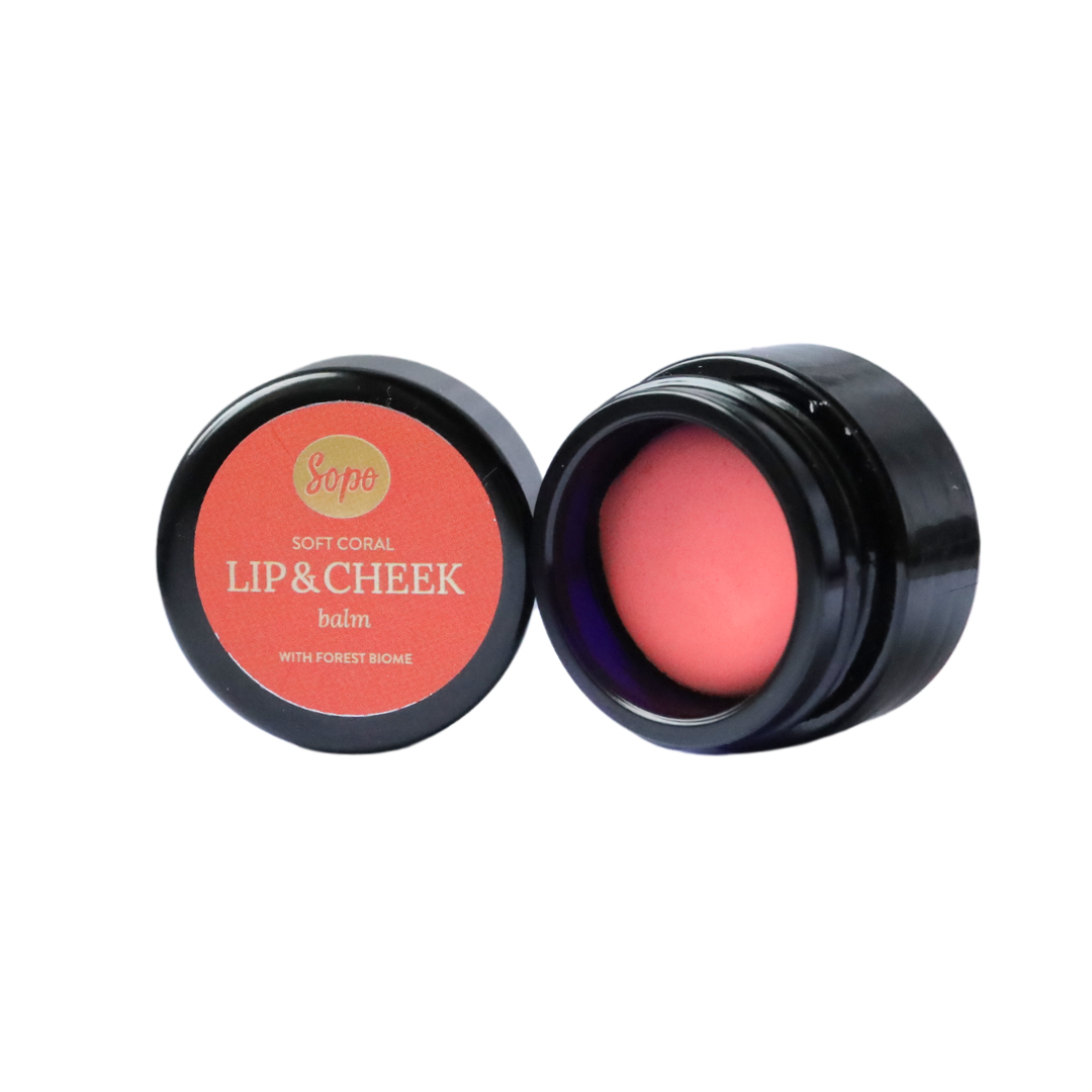 Lip Balm and Blush with Forest Biome