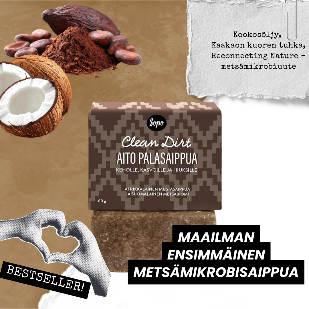 Metsäbiomi Palasaippua Clean Dirt