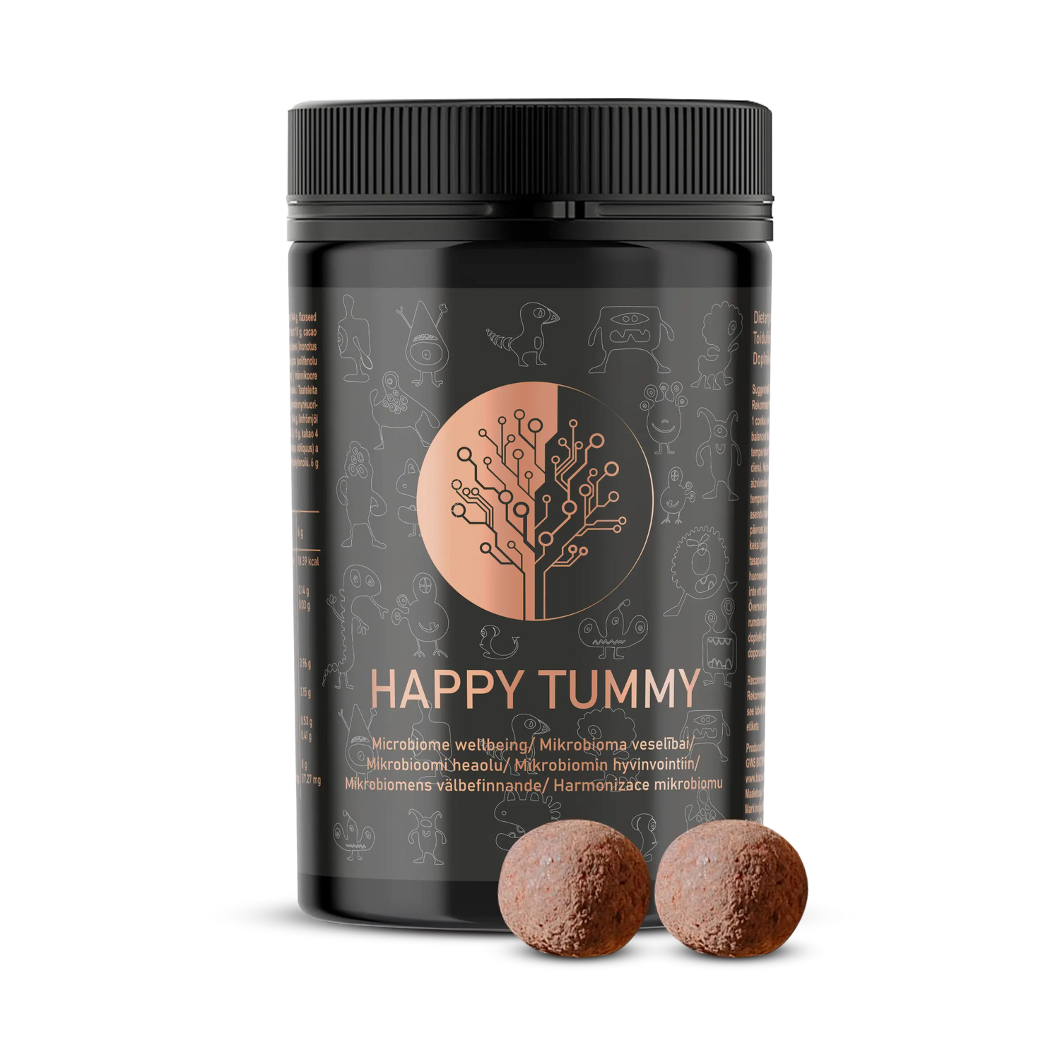 Happy Tummy – humushappoja sisältävä pureskeltava ravintolisä