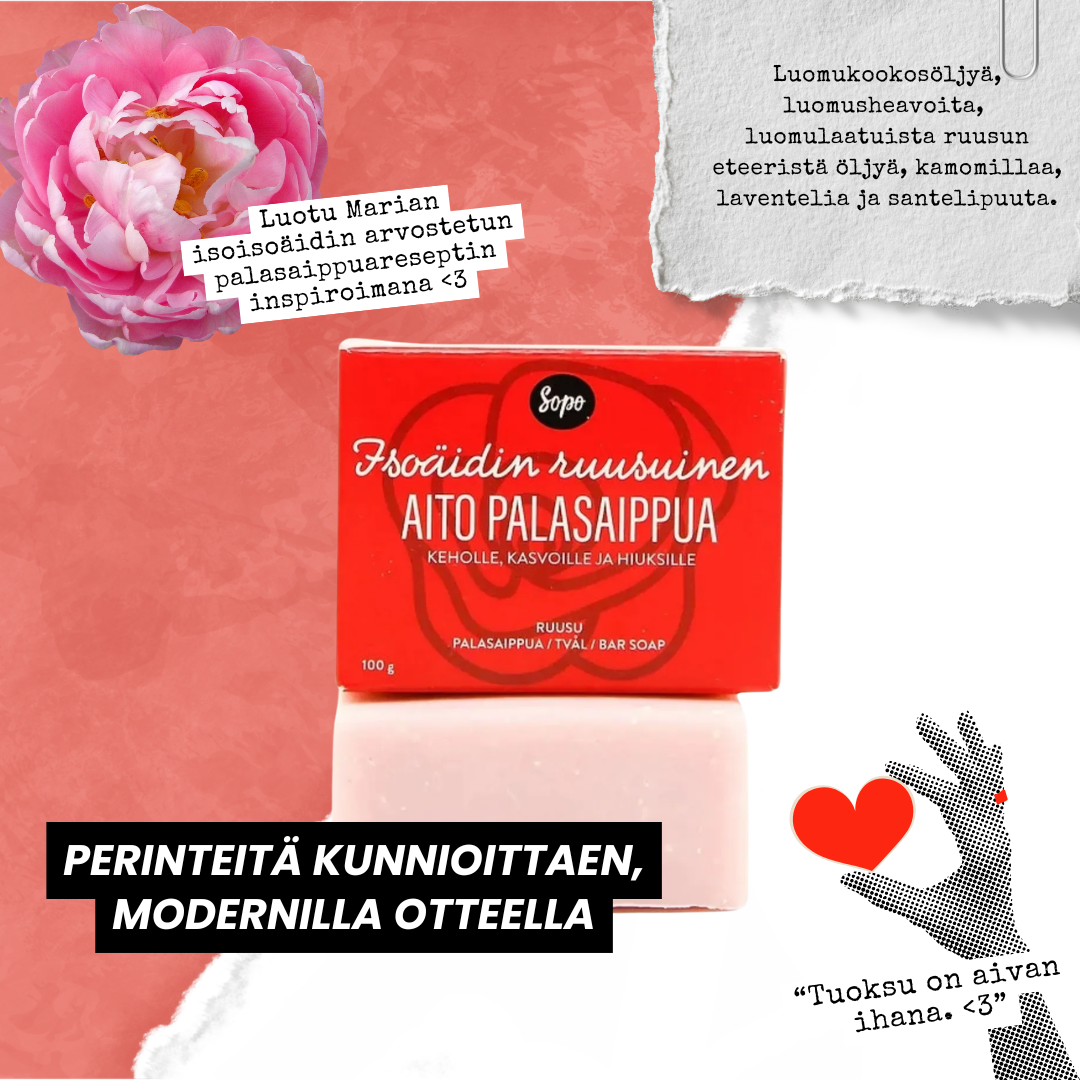 Grandmother's Rosy Soap Bar