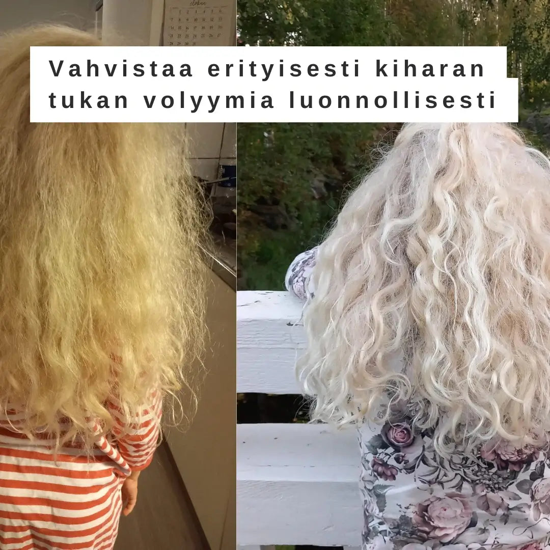 jumalattarien hoitava hiushuuhde luonnonkosmetiikka sopo kiharalle tukalle