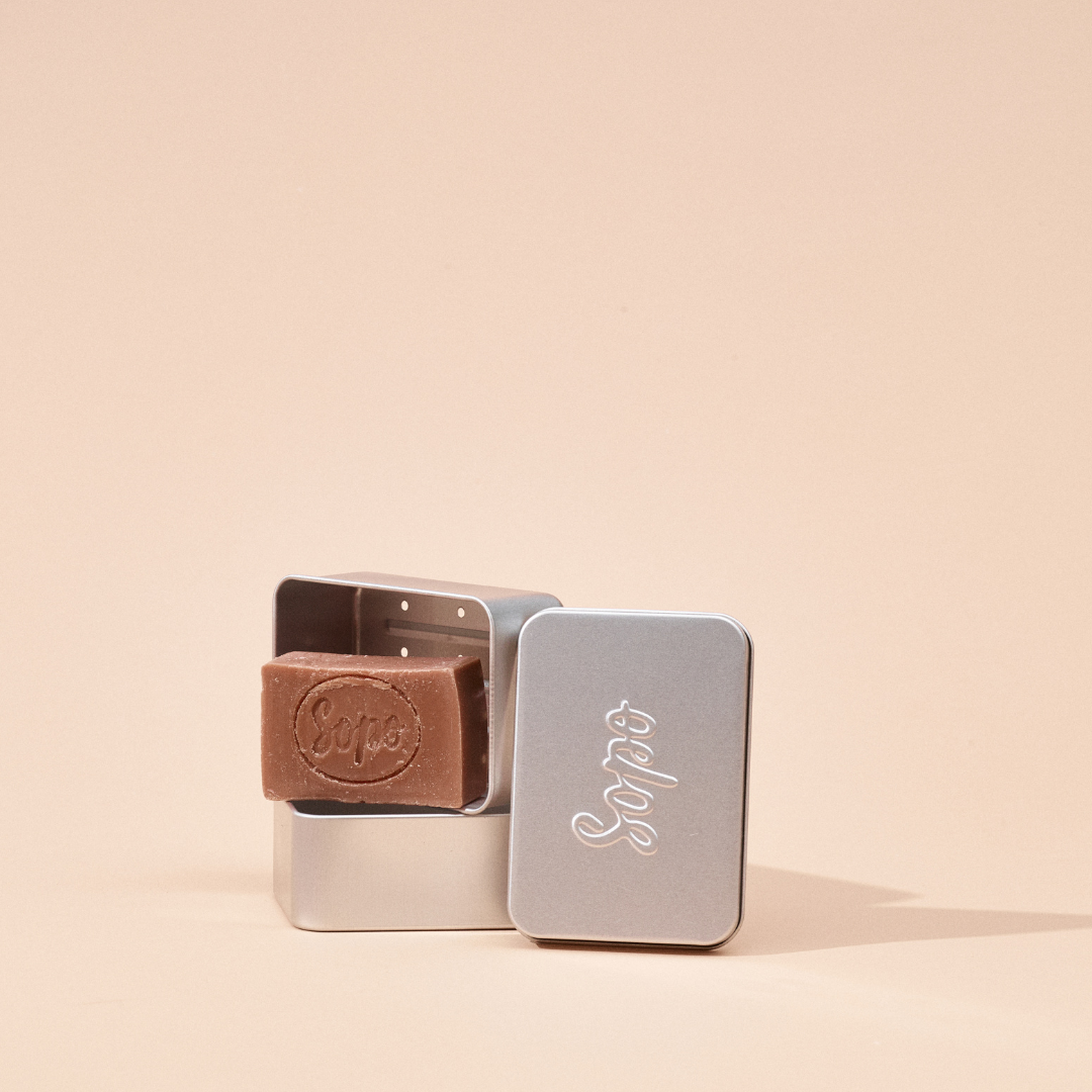 Metallinen matkarasia palasaippualle