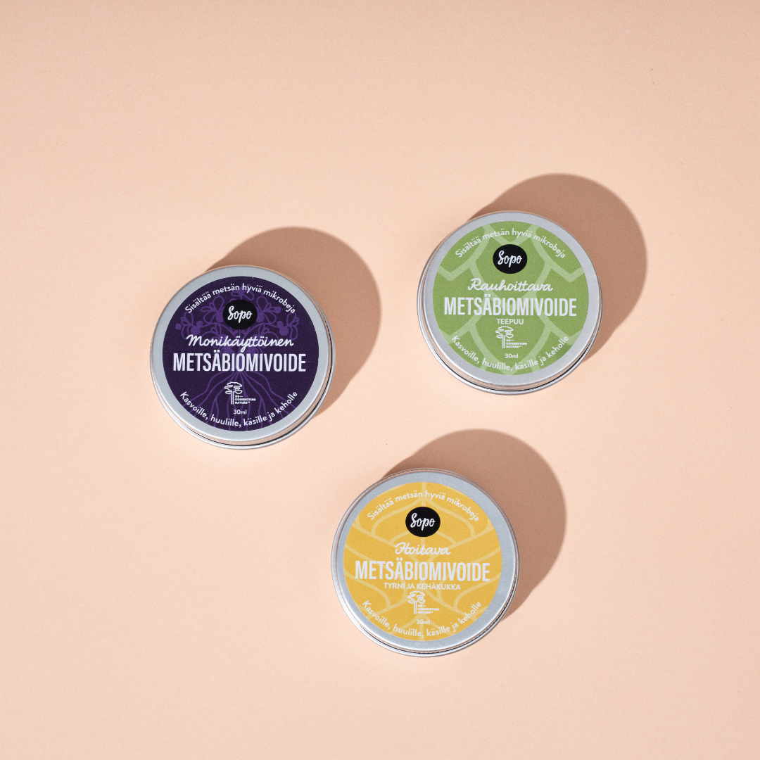 Forest biomic ointment in a tin box