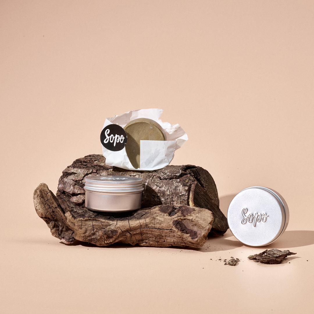 Forest Biome Solid Lotion Bar and Metal Tin