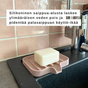 silikoninen saippua-alusta palasaippualle tiskaukseen